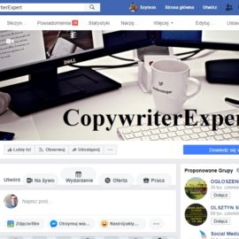 Fanpage CopywriterExpert jak promować i pozycjonować za darmo